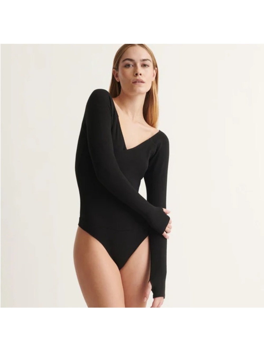 Skin Nora Faux Wrap Textured Bodysuit Size 1 / Small